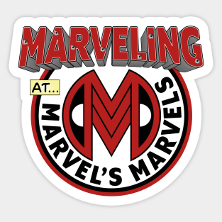 Marveling Logo: With a Mouth! Sticker